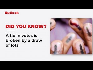 What happens when the election results are tied in India?