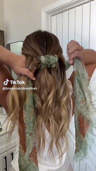 Boho Hair Scarf Braid for Fall | Hair Tutorial