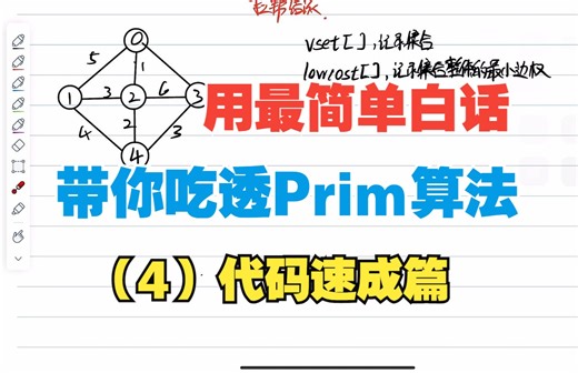 小白都能听懂的白话讲解，带你吃透Prim算法【算法篇】