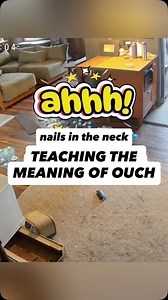 OUCH is an important button, but a tough one to teach because we never want to intentionally inflict pain on a learner to demonstrate that the button that goes with that feeling is OUCH. I’m 4.5 years into button use and my learners have seen me press it many times. Sometimes it’s when they themselves accidentally get hurt or are in obvious pain, in which case when I press or say OUCH, it’s to narrate their experience, showing them that button goes with that experience. Much more often, it’s mom