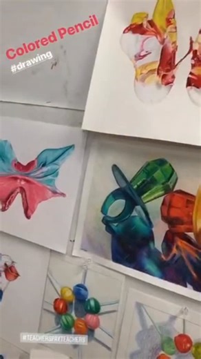 Fun and engaging colored pencil lessons for middle school, high school, and homeschool art - everything art educators need to teach colored pencil techniques with confidence and success across all skill levels Low prep results driven art lessons from MrsTFox Resources that make teaching art easier🤩 Comment “CP bundle” for a TPT bundle link sent to your DM’s Teaching colored pencil to middle school and high school artists Colored pencil lessons for homeschool art Low prep drawing curriculum Seco