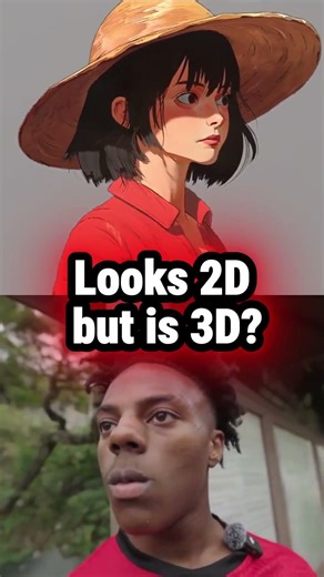 3D Girl Made in 2D Style? by Blender artist Viserion93