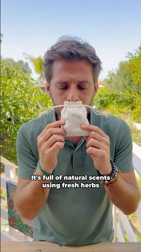 DIY car air freshener 🌿 using natural herbs & avoiding chemicals 💚 #natural #diy #car
