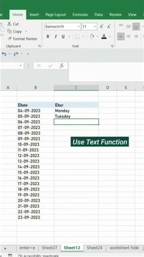 Use of Text function in Excel #excelshorts #reel #excelytshorts