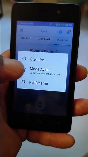 How to turn on/off airplane mode on Omnipod dash pdm
