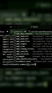 Create chatbot using python...