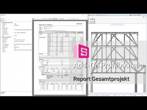 ALLPLAN Add-On Profilbauteile | Report Gesamtobjekt