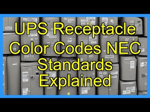 UPS Receptacle Color Codes NEC Standards Explained