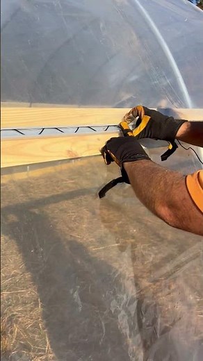 How to install wiggle wire on a greenhouse
