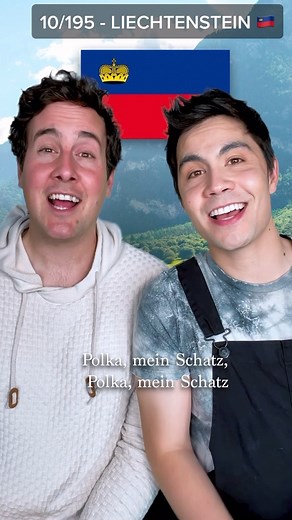 Sam Tsui on Instagram: "Who knew the most viral of these international songs so far would be from the smallest country yet? We’re up to 10/195 so still a ways to go and any and all song recommendations are welcome!! #liechtenstein #deutsch #german #internationalsongs #singing #music #duet"