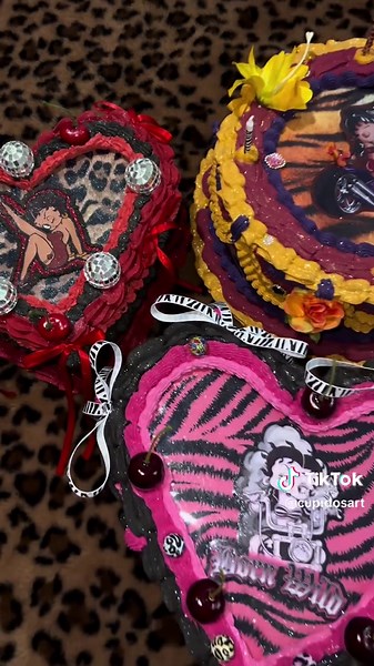 Betty Boop Collection 🎁 My new schedule includes making 2 new designs per week 💖 With care, they can be used for decorative purposes. With my new and improved materials, these are meant to be long lasting. Perfect for those who have a passion in the arts! There are available on my shop in different shapes and sizes! For reference, one is a 8”, heart, and 1-tier, one is a 10