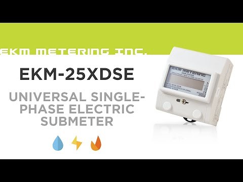 EKM-25XDSE Product Description | Universal Single-Phase Electric Submeter | EKM Metering Inc.
