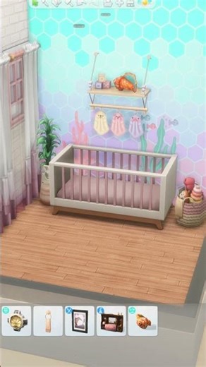 Mermaid Nursery 🧜‍♀️ // The Sims 4 Room Build #Shorts #TheSims4