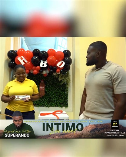 Raynold van Putten on Instagram: "Boso a pidi pa mira su reakshon dia ku m’a bai sorpres’é,wèl atele’ki. Un bia mas danki na El Consolador ku ta un di nos spònsernan prinsipal pa íntimo Live event dia 27 di sèptèmber pròksimo. Ainda bo ta na tempu pa kumpra bo karchi na @ticketpointcw."