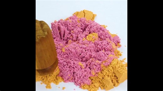 Whisking Pink And Orange Sand Satisfyingly