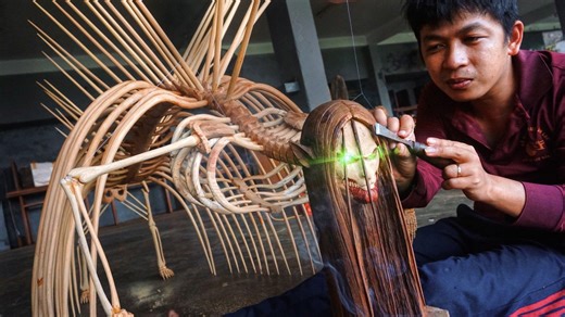 We Carved the Largest Eren Titan Ever in Wood