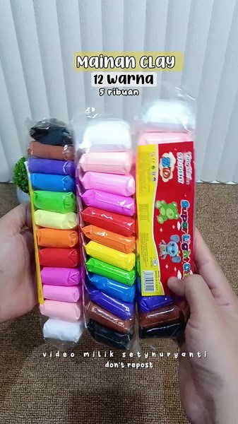 Mainan Clay 12 Warna Hemat dan Seru untuk Anak-Anak