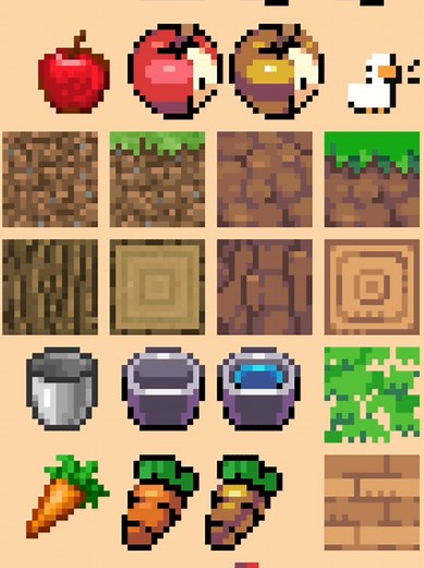 Remaking the Minecraft Oak Tree #minecraft #pixelart #fyp