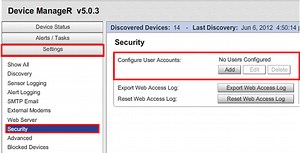 How To Configure User Accounts In Device ManageR - AVTECH