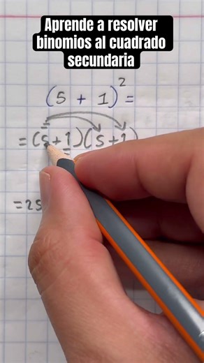 Aprende a resolver binomios al cuadrado secundaria✨🙌