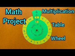 How can we make a Multiplication Table Wheel //Mathematics T.L.M.// Mathematics Table Wheel T.L.M.//