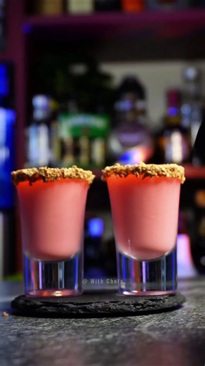 Rose cream shots 🔥😱 #cocktail #shorts #drink