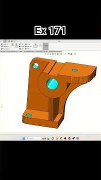 Exercise 171 for beginners SolidWorks Tutorial! SolidWorks