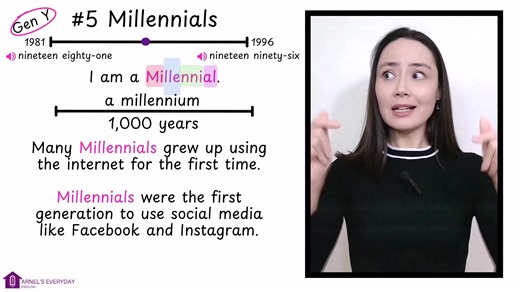 7.2K views · 323 reactions | Are you a MILLENNIAL? Learn about this generation in today's mini lesson... | Arnel's Everyday English | Facebook