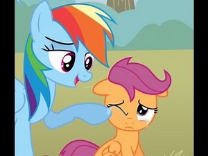 MLP Comic Dub - When a Pegasus Blooms (uplifting / family - Rainbow Dash & Scootaloo)