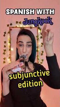 💜 Spanish subjunctive with #jungkook from #bts #learnspanish #spanish #spanishgrammar #subjunctive