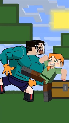 Minecraft vs Roblox : Give Herobrine back to ALEX😡😡😡 #minecraft