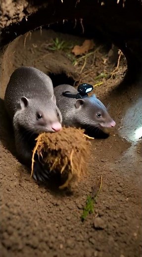 Unseen Underground Life of Moles | Raw Micro-Camera Footage”