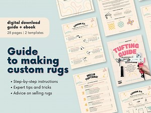 How to Tuft Rugs, Tufting Guide, How to Make Rugs, Guide to Making Rugs, How to Tuft a Rug, Tufting Kit, Custom Rugs, Starter Kit - Etsy Australia
