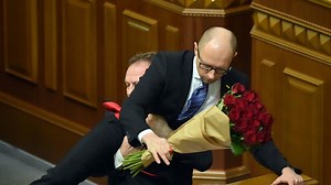 Ukraine PM attacked in parliament