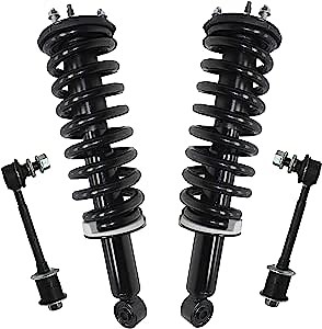 Detroit Axle - 4WD Front Struts Kit for 1996-2002 Toyota 4Runner 1997 1998 1999 2000 2001, 2 Ready Struts with Coil Spring 2 Sway Bar Links Replacement Suspension