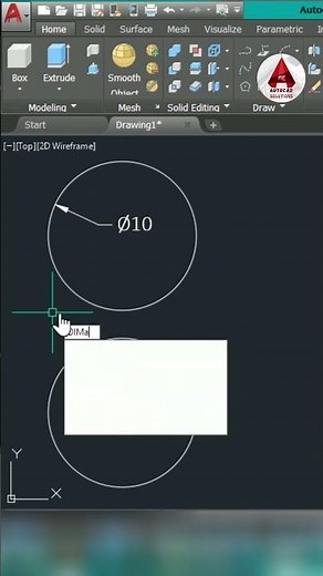 AutoCAD Tips | How to Change Two Arrows Diameter Dimension | #shorts
