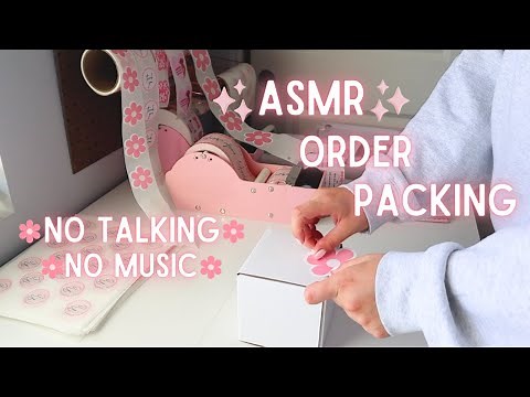 Let's pack orders✨ASMR✨| asmr order packing no talking no music, small business asmr packing orders