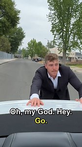 He almost caught the runaway bride! 😳 #crazy #car #wedding #bride #fblifestyle | Jamie and Blake