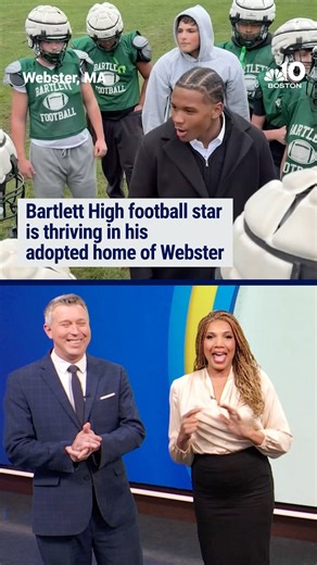 59K views · 713 reactions | After overcoming a dangerous situation as a child and fleeing his home country with his family, this football star is thriving in his adopted home of Webster. | NBC10 Boston | Facebook