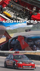 Loving the sound of this supercharged K24 EK owned and driven by @cesar.buenrostro 🔥 This 96 Civic hatchback has a K24/20 equipped with the Drag Cartel 003.2 camshafts, Supertech valve springs, and a C83-92 supercharger. To keep it cool on the track he’s running a Speedfactory racing intercooler and a Koyorad radiator. This simple yet effective setup makes 409hp. Track footage was filmed at Mexico Drive Resort. Be sure to check out Caesars IG page to see more of this build. *4 #civichatch #k24