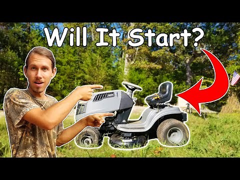 Abandoned Craftsman Lawn Tractor WILL IT START?