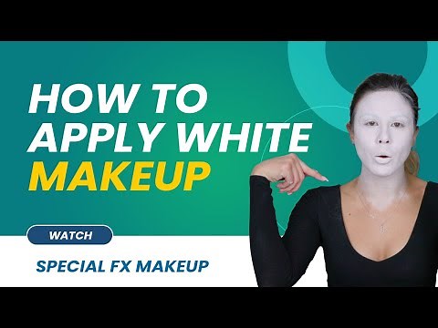 How to Make White Face Makeup | How to Apply White Makeup