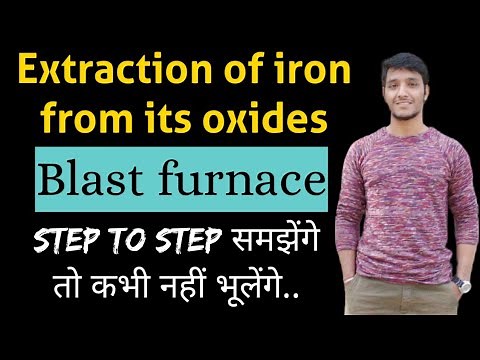 Extraction of iron from its oxides || Blast furnace || smelting
