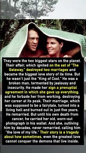 The Tragic Marriage of Steve McQueen & Ali MacGraw: Why She Gave Up Everything For Him