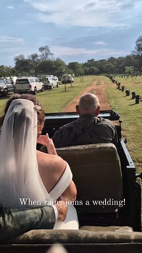 When rain joins a wedding! #embracethechaos #embracetherain #rainonyourweddingday