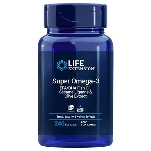 LIFE EXTENSION Super Omega-3 EPA/DHA se sezamovými lignany a olivovým