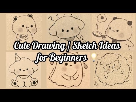 Pinterest Cute Drawing Ideas for Beginners | Aesthetic drawings Easy