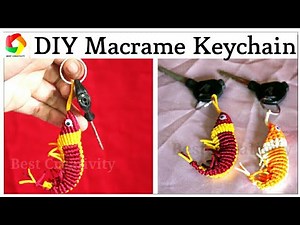 How to make Handmade Macrame Keychain | DIY Macrame Fish