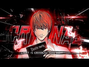 Light Yagami | FUNK CRIMINAL AMV | Death Note Edit