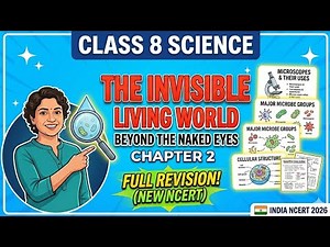 class 8 science chapter 2 The invisible living world new NCERT book full One shot revision